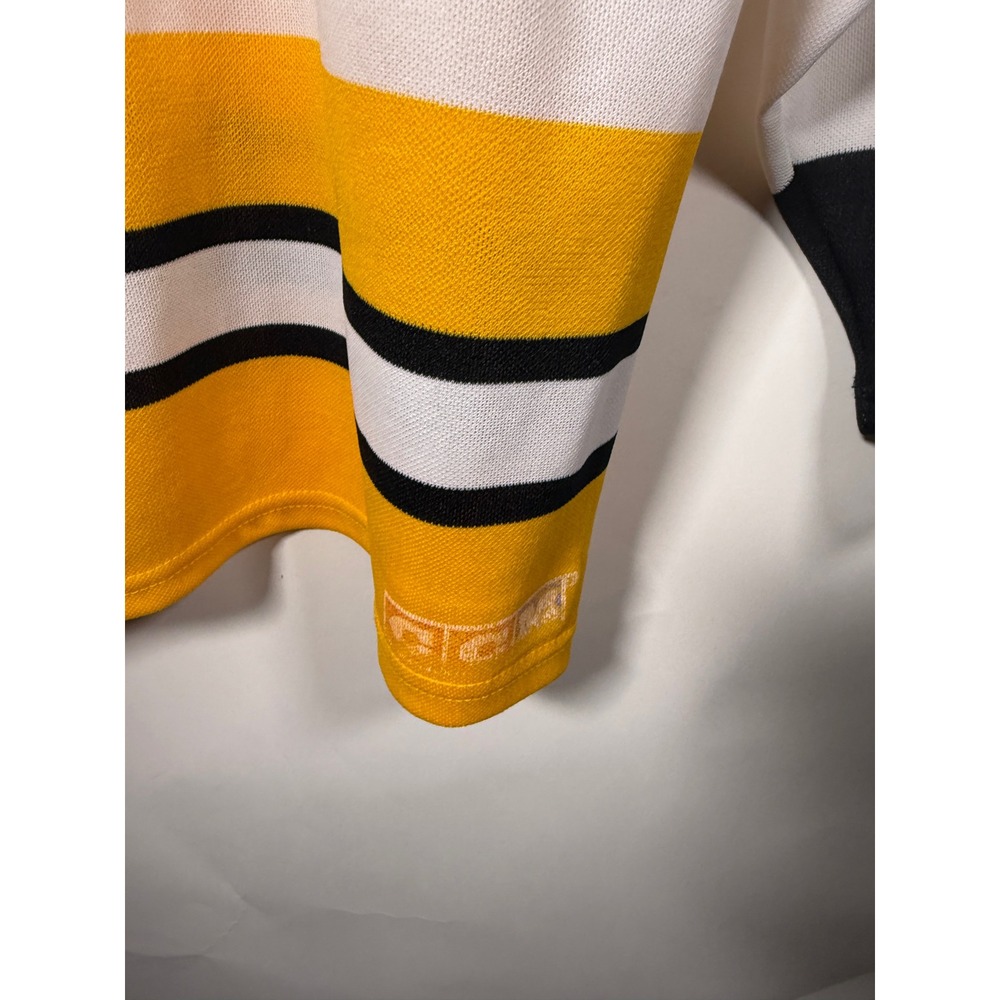 Vintage CCM Maska Boston Bruins Hockey Jersey White Mens Small NHL Made in USA - Picture 7 of 10